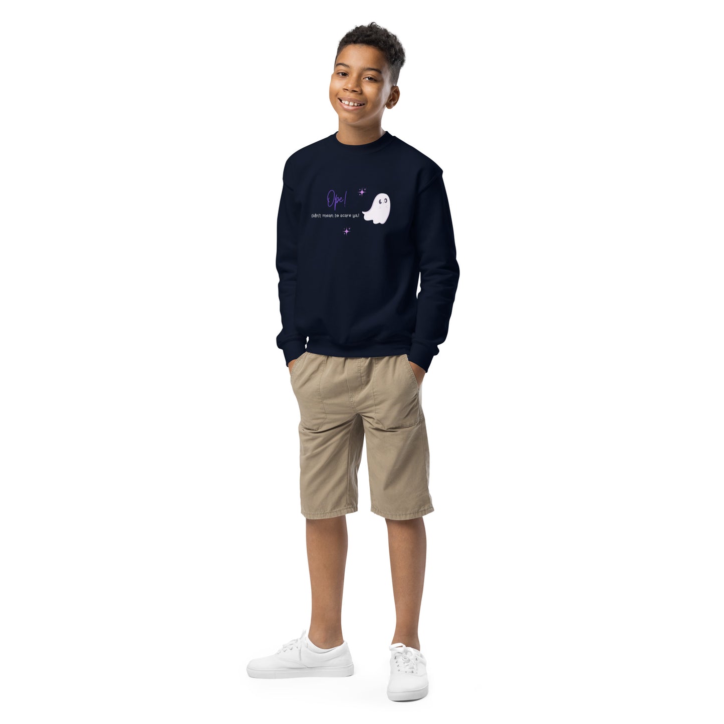 Ghost Ope! Youth Crewneck Sweatshirt