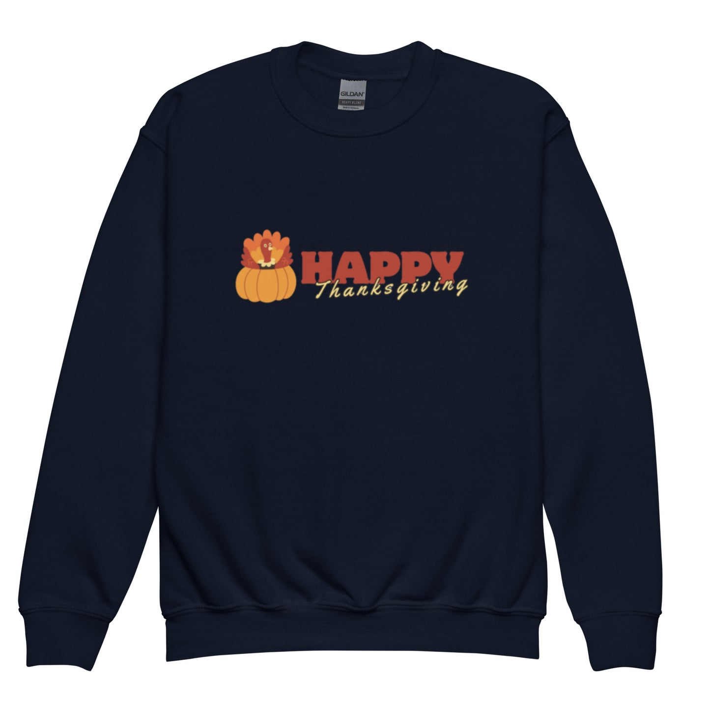 Happy Thanksgiving Youth Crewneck Sweatshirt