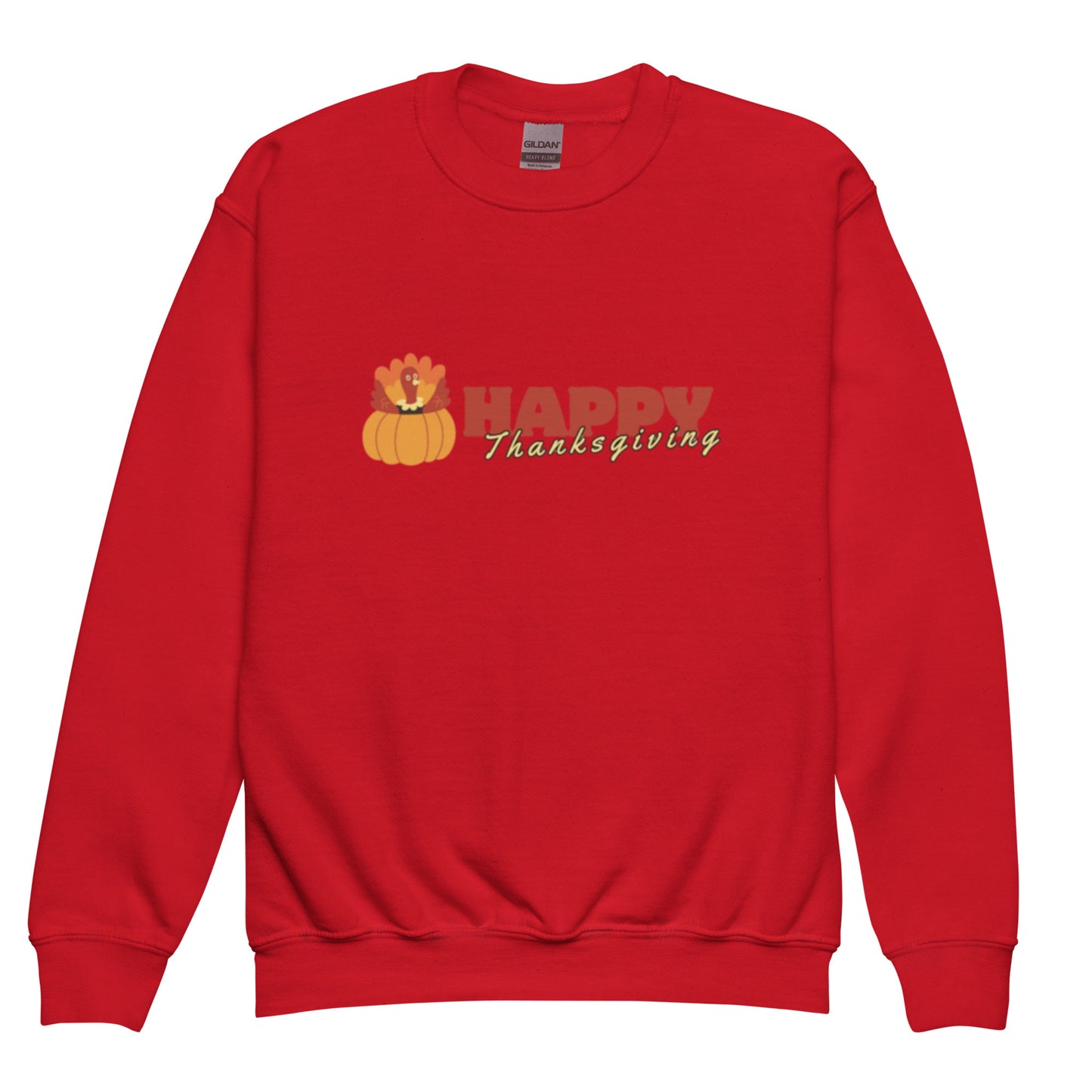 Happy Thanksgiving Youth Crewneck Sweatshirt