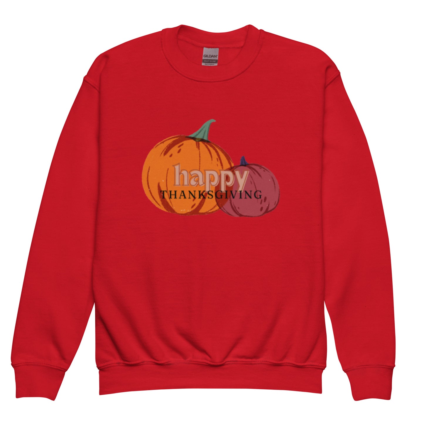 Happy Thanksgiving Youth Crewneck Sweatshirt