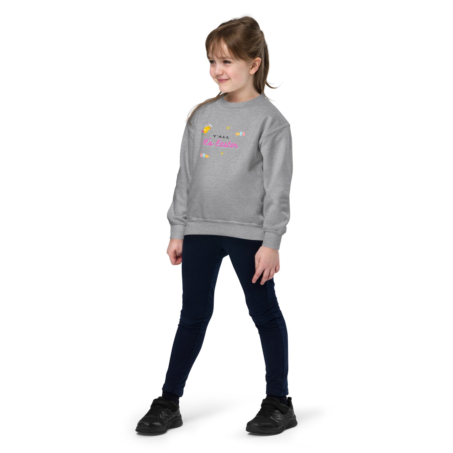 Y'all It's Easter Youth Crewneck Sweatshirt