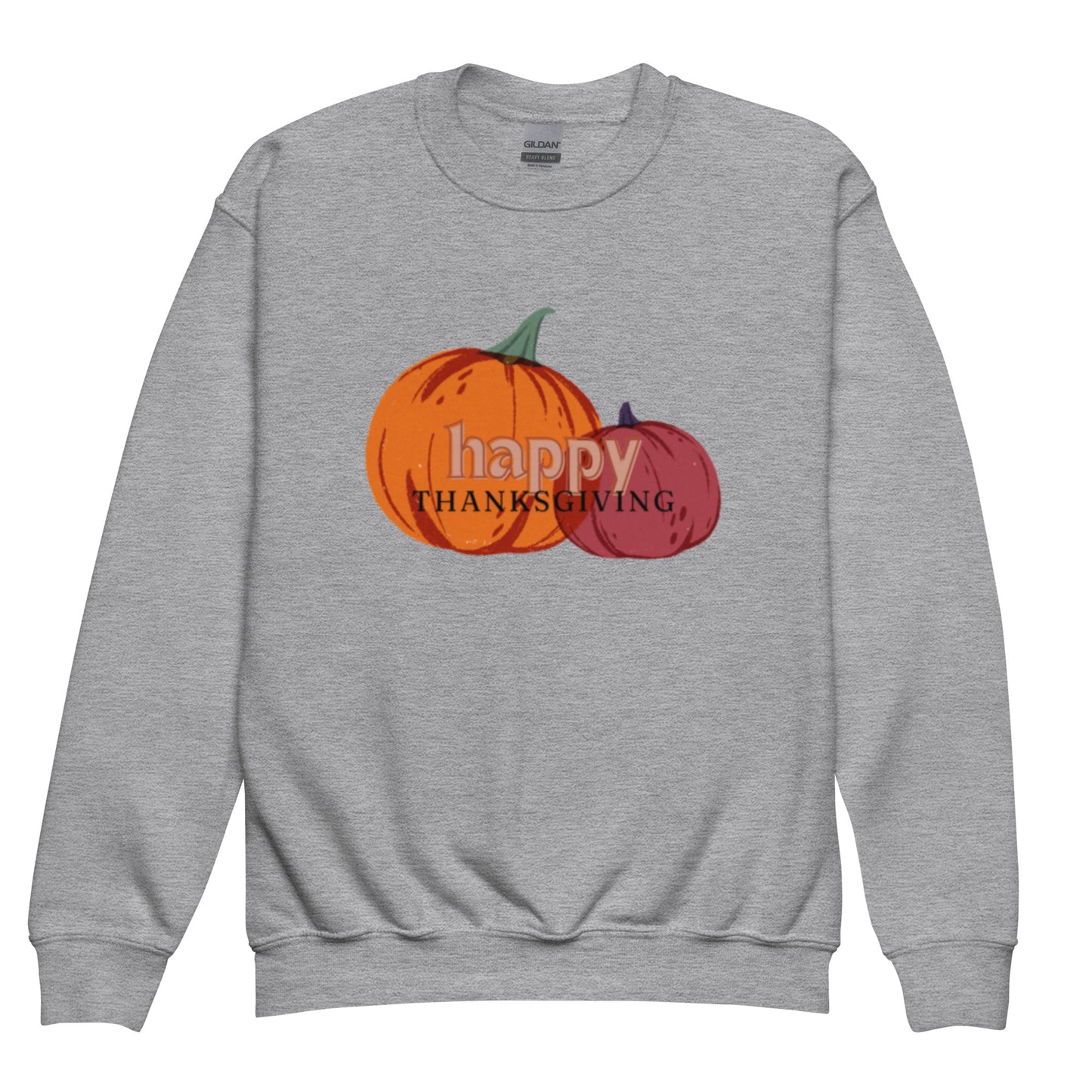 Happy Thanksgiving Youth Crewneck Sweatshirt