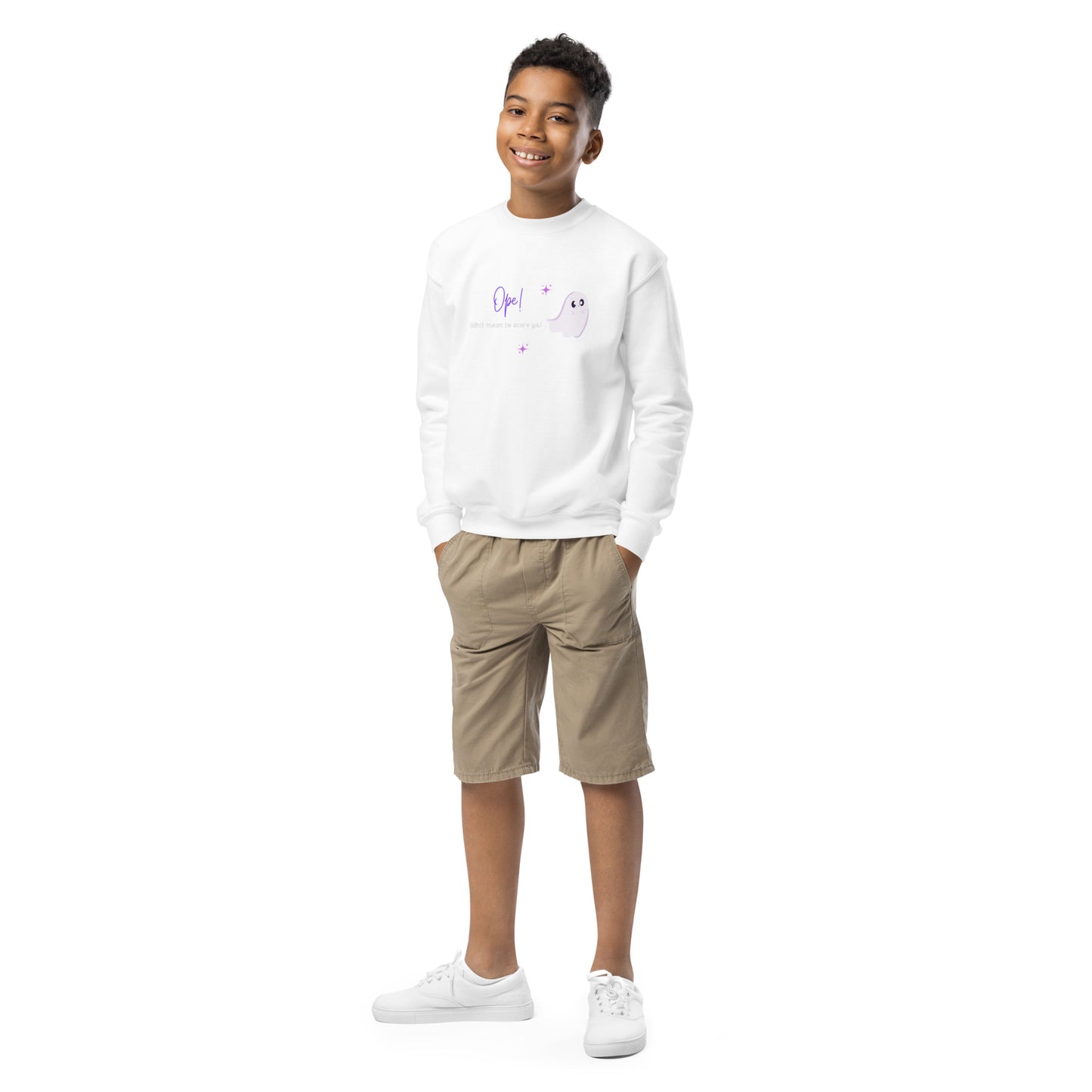 Ghost Ope! Youth Crewneck Sweatshirt