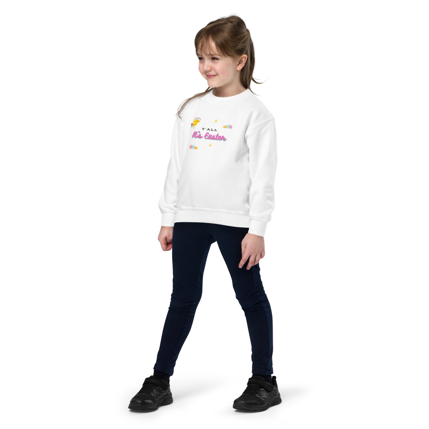 Y'all It's Easter Youth Crewneck Sweatshirt