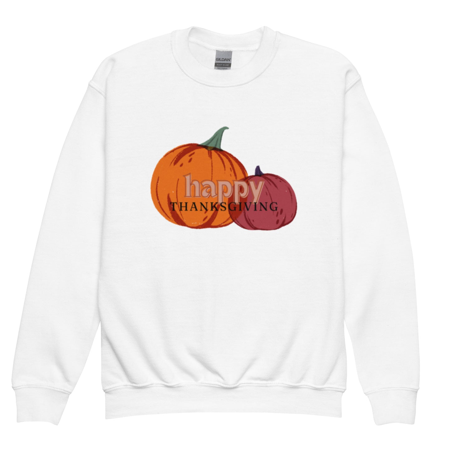 Happy Thanksgiving Youth Crewneck Sweatshirt