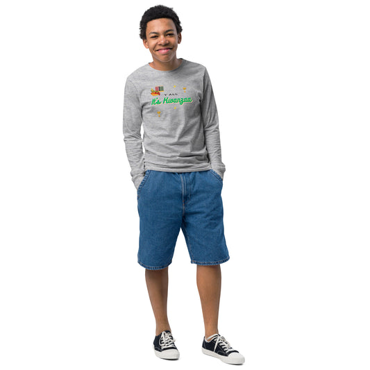 Y'all It's Kwanzaa Youth Long Sleeve Tee