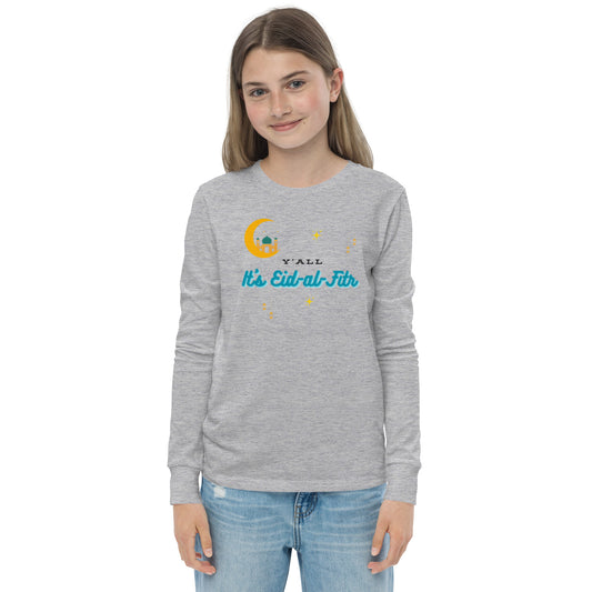 Y'all It's Eid-al-Fitr Youth Long Sleeve Tee