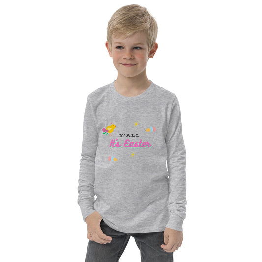 Y'all It's Easter Youth Long Sleeve Tee