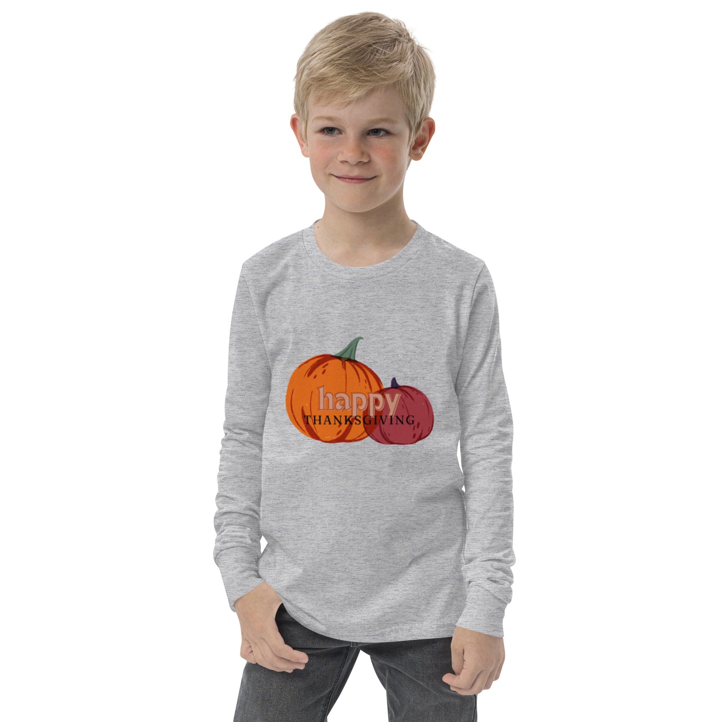 Happy Thanksgiving Youth Long Sleeve Tee