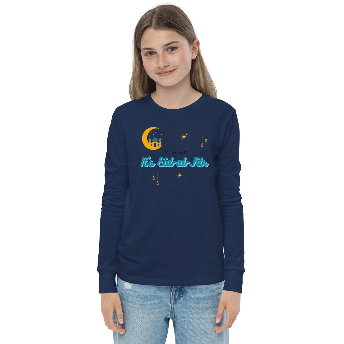 Y'all It's Eid-al-Fitr Youth Long Sleeve Tee