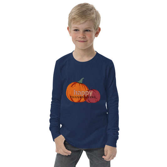 Happy Thanksgiving Youth Long Sleeve Tee